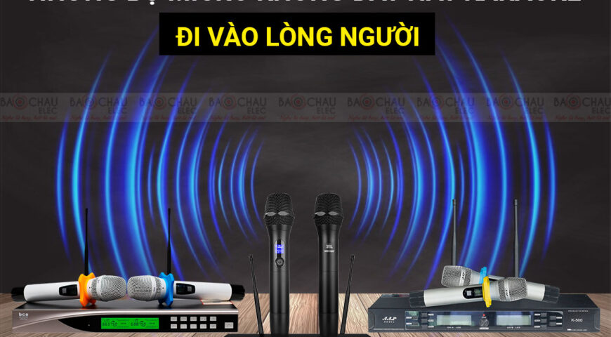 những bộ Micro không dây hát karaoke như ca sỹ