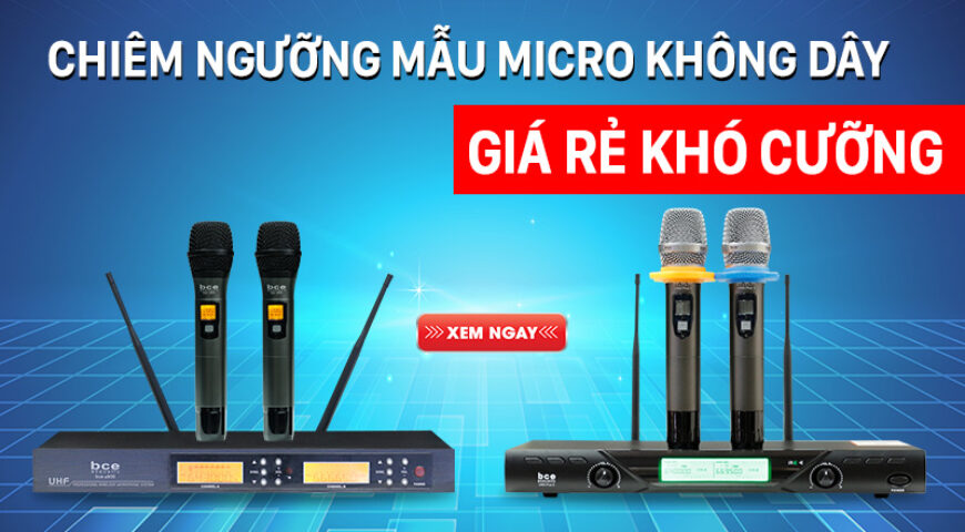 Đứng hình vài giây trước mẫu micro không dây giá rẻ khó cưỡng