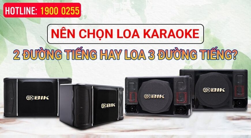 Nên chọn loa karaoke 2 đường tiếng hay loa 3 đường tiếng?