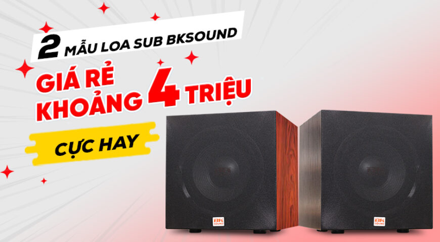 2 Mẫu Loa sub BKsound giá rẻ khoảng 4 triệu cực hay