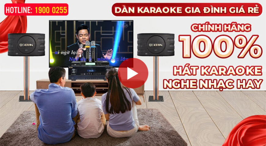 Dàn karaoke gia đình Chính Hãng BIK 15 Japan Nhật Bản, hát hay, giá siêu rẻ, siêu tiết kiệm, Quà to