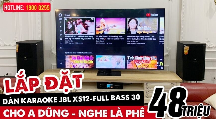 Lắp đặt dàn karaoke JBL cho gia đình anh Dũng tại Hà Nội
